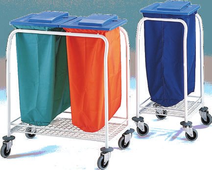 Chariot à linge avec couvercle
