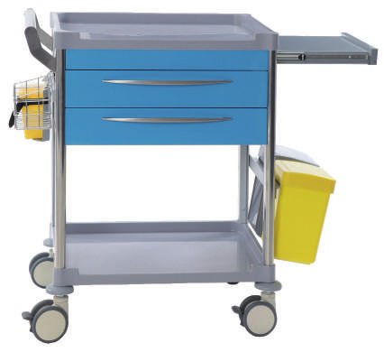 Chariot de soins 2 tiroirs