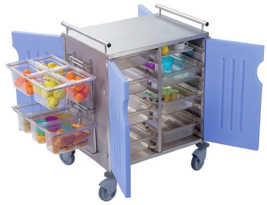 Chariot inox avec habillage