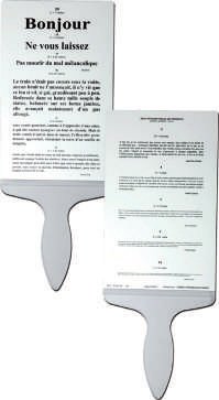 Echelles de Parinaud à main
