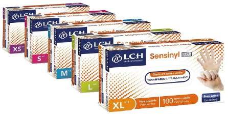 Gants d'examen vinyle Sensinyl free