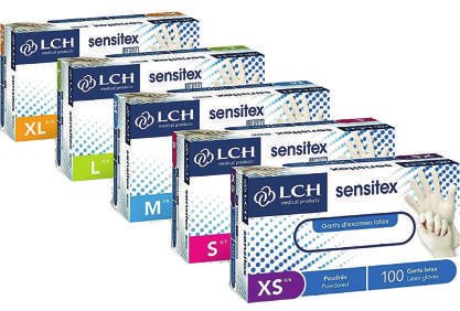 Gants d'examen latex Sensitex free