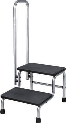 Marchepied inox 2 marches avec rampe