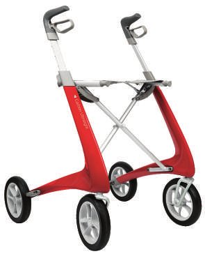 Rollator 4 roues Carbon Ultralight ou Carbon ultralight avec petit sac