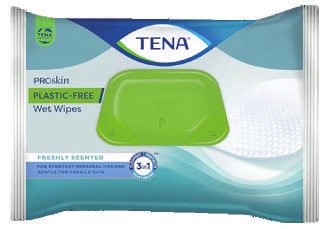 TENA Wet wipes 3 en 1 Plastic-free